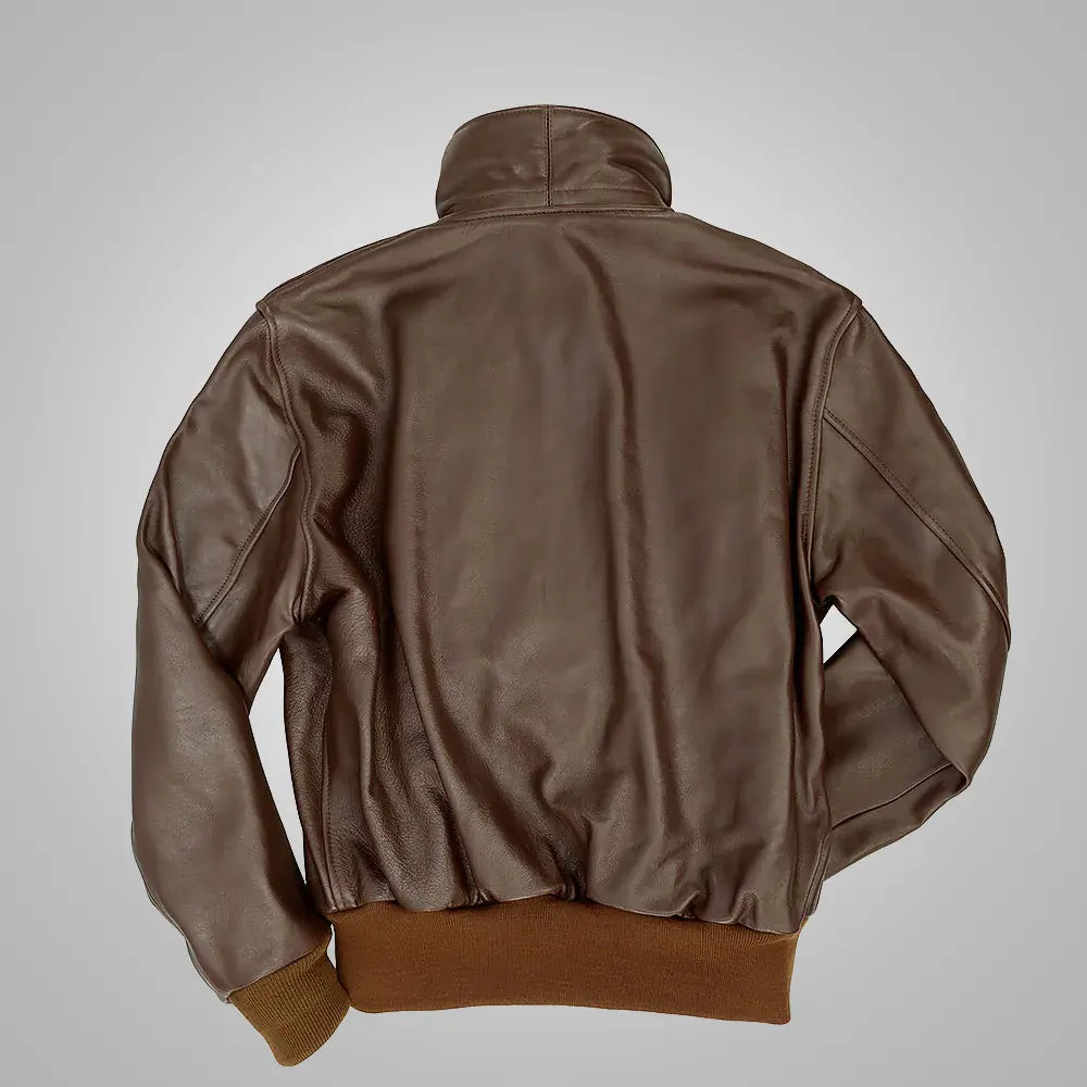Men B3 Sheepskin Flying RAF Aviator Bomber Leather Jacket wears leather
