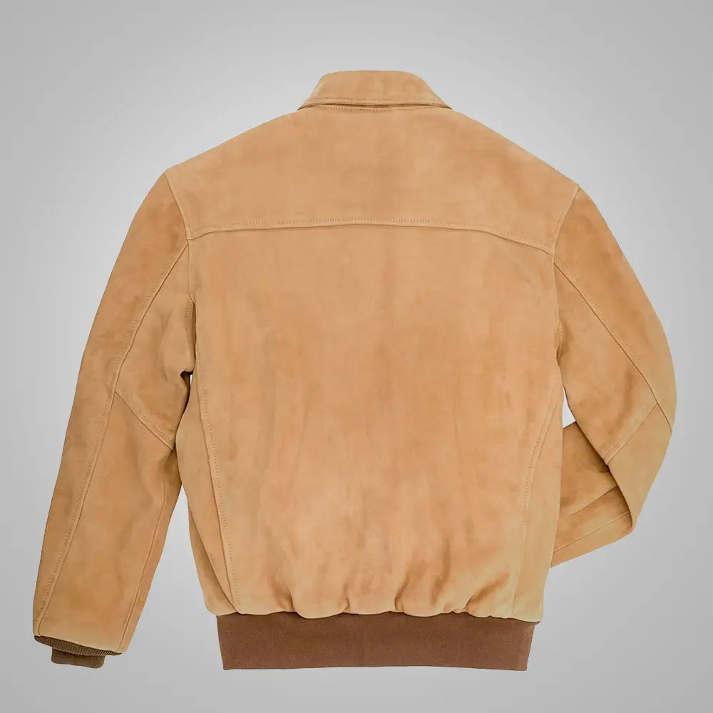 New Sheepskin B3 RAF Aviator Brown A-2 Flight Leather Bomber Jacket wear jacket