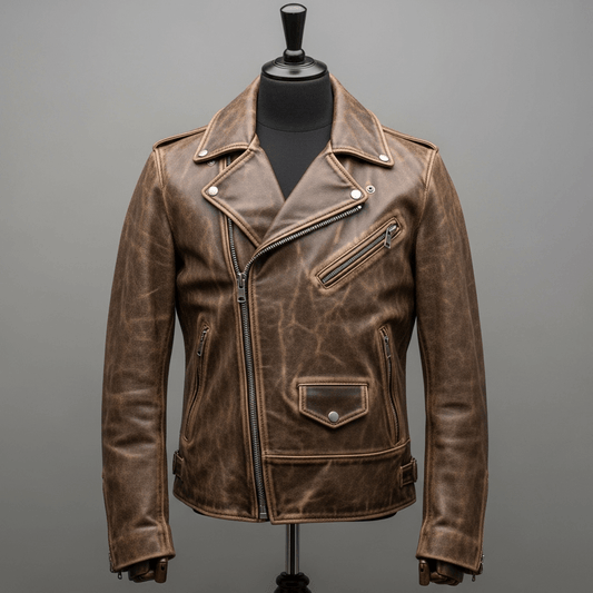 Distressed Suumer Leather Jacket Made in USA – Shop Premium Styles at Wear Jacket
